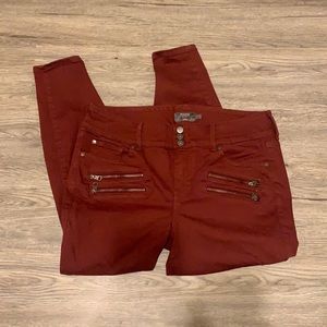 Burgundy Jeggings